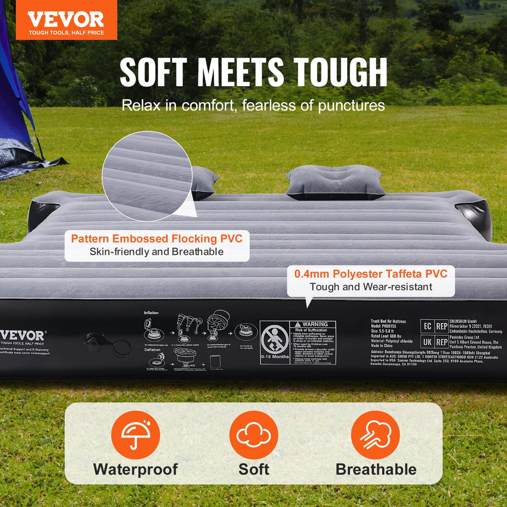 VEVOR close-up of flocking PVC top texture showing non-slip comfort