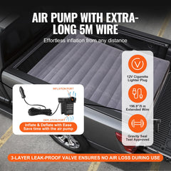 VEVOR side seam detail highlighting durable PVC construction and leak resistance