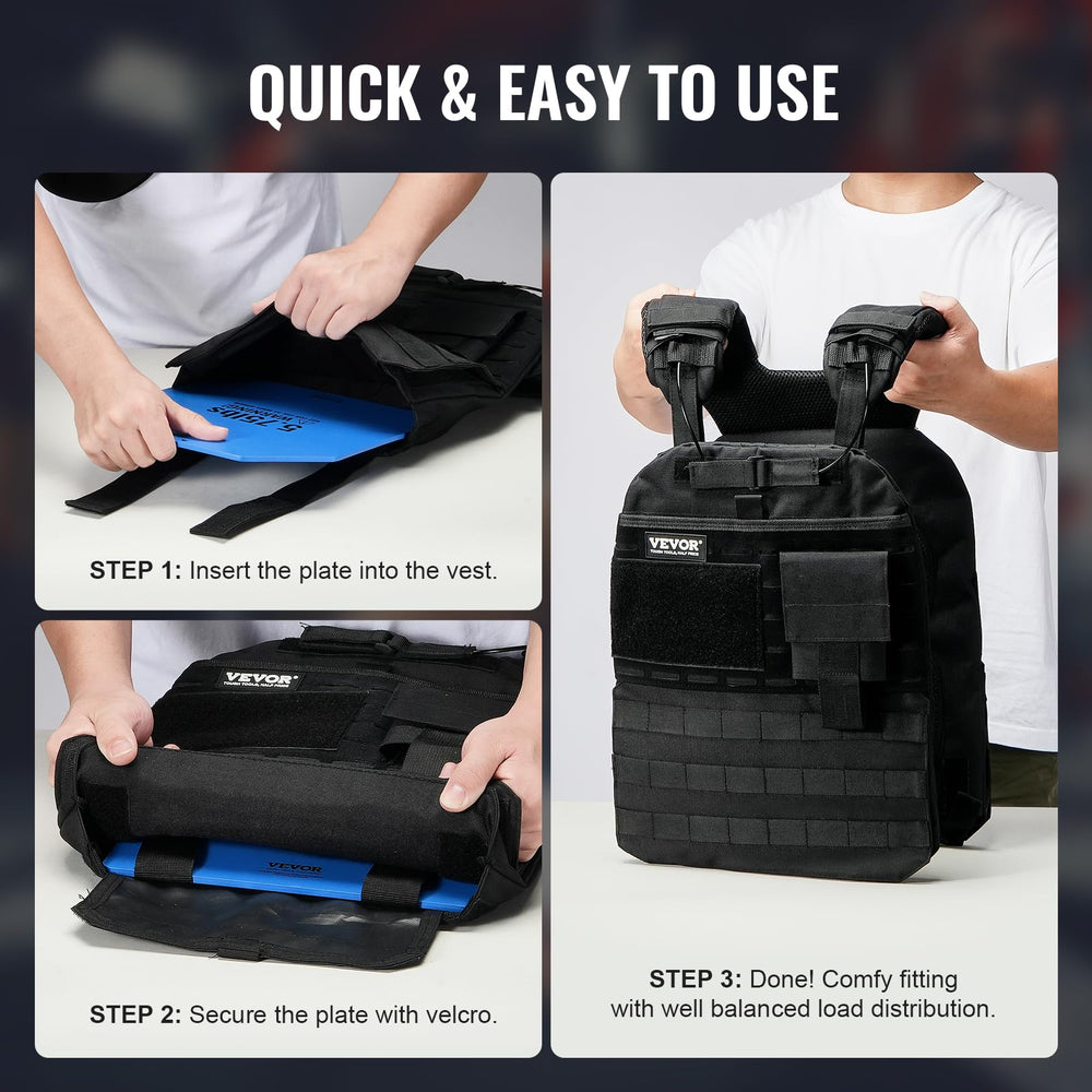 VEVOR rounded edge detail reducing abrasion to vest pockets and wearer during workouts