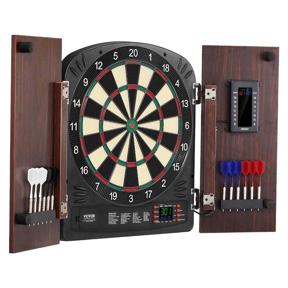 VEVOR retro cabinet mounted in living room, blends with décor and saves space