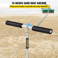 VEVOR close-up of auger threads demonstrating grip and strong holding power
