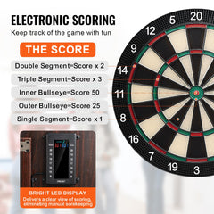 VEVOR set of soft-tip darts arranged neatly, ready to play with secure hits