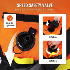 VEVOR Boston valve close-up for quick inflation and airtight seal
