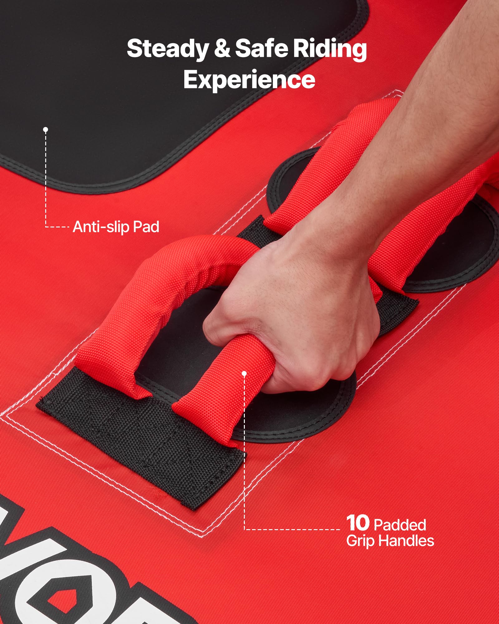 VEVOR towable tube full nylon cover texture resisting abrasion and UV