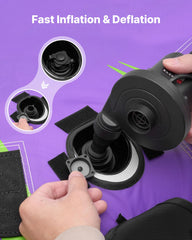 VEVOR safety valve and deflation port for fast inflation and compact storage
