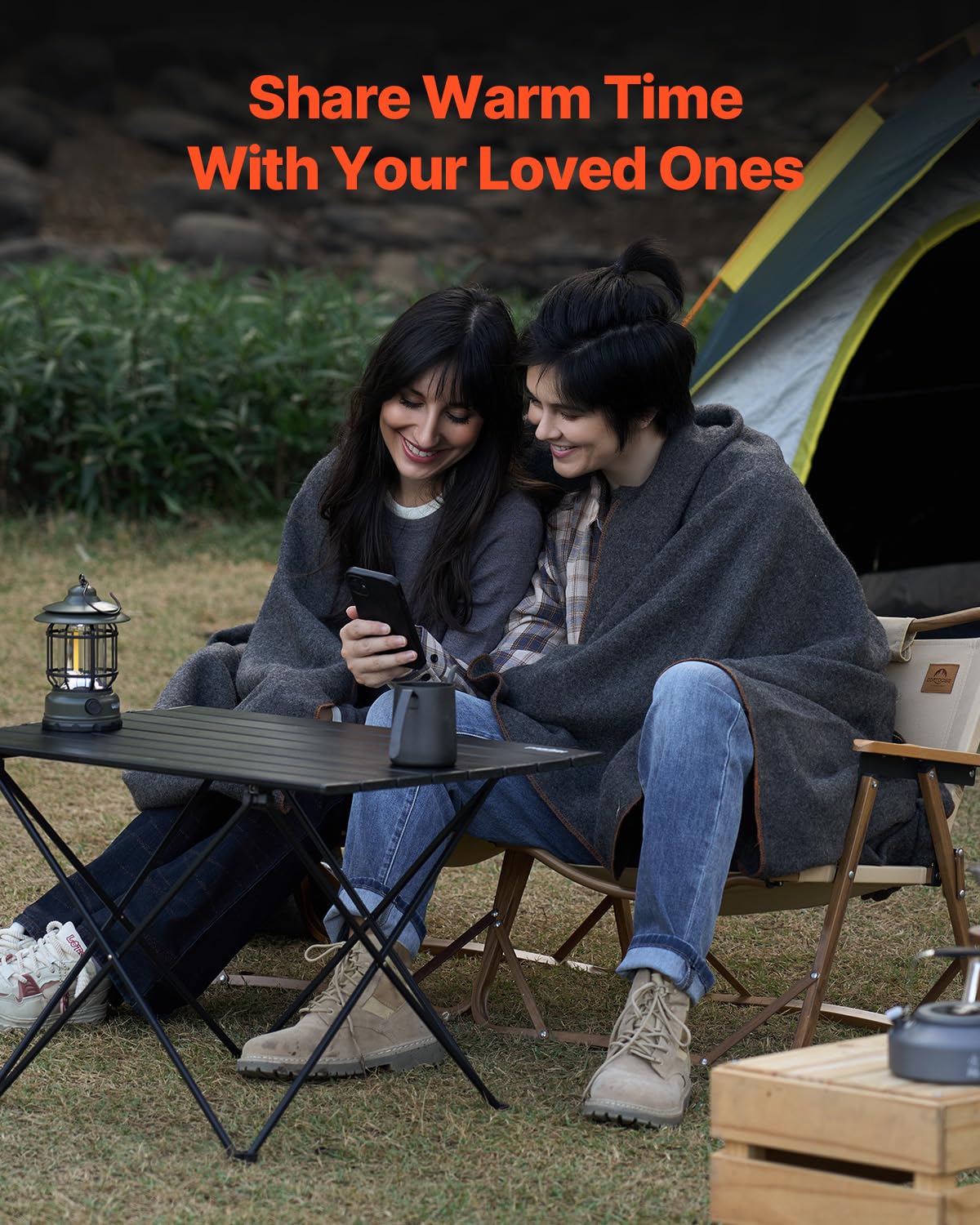 VEVOR blanket on stadium seats providing warmth and weather protection
