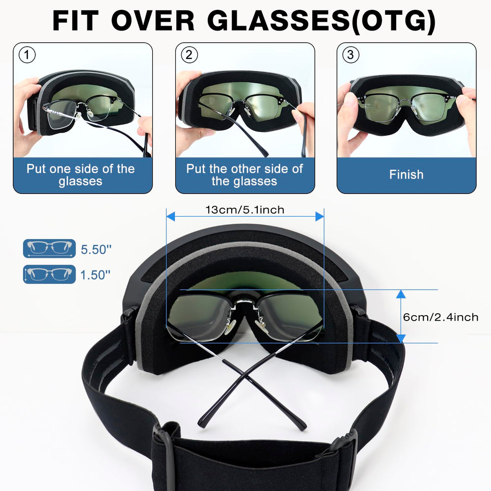 VEWOE with prescription glasses inside showing OTG fit and eyewear convenience benefit