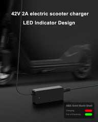 vhbw charger cable next to ruler showing 9.8ft length for flexibility