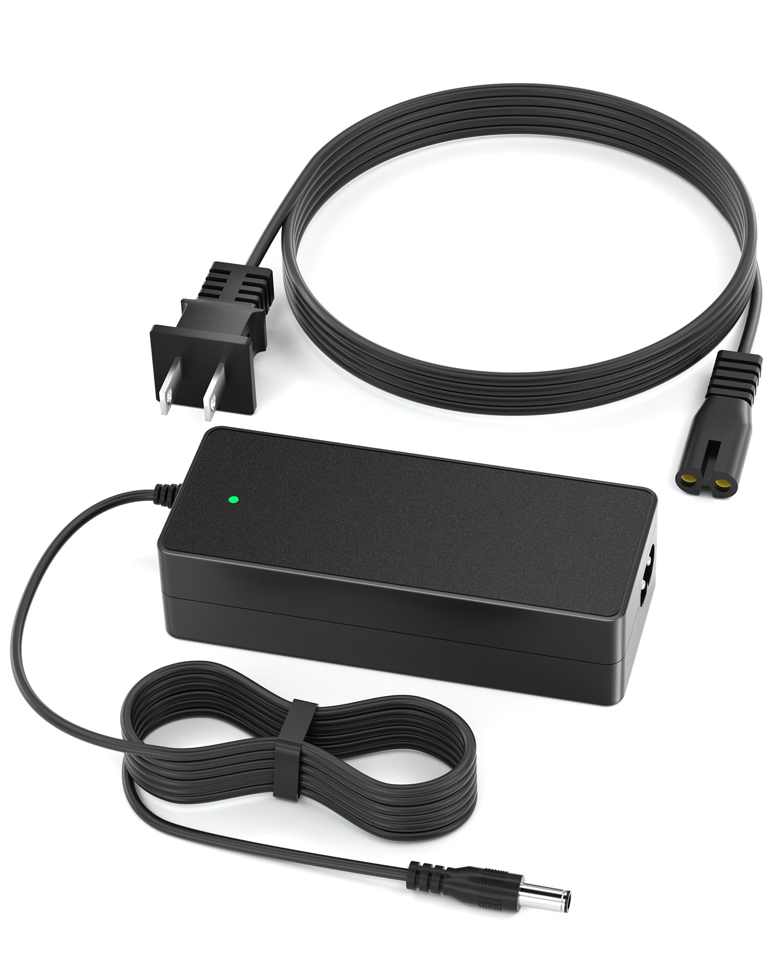 vhbw charger front view showing compact durable housing and benefits