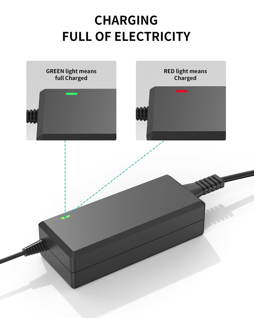 vhbw US plug and label detail showing voltage specs and safety info