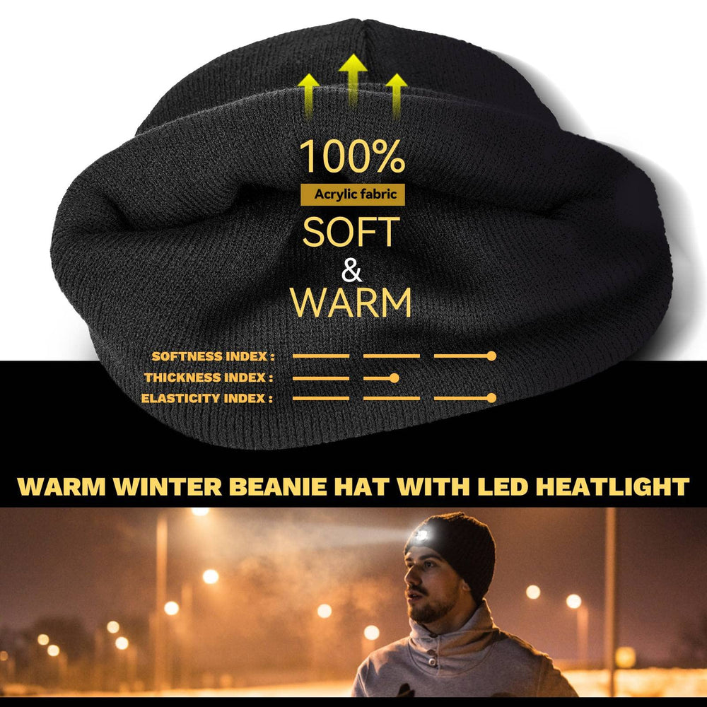 VIBELITE beanie with LED removed ready for washing and easy maintenance