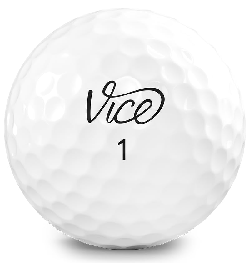 Vice Golf Drive close-up of Surlyn cover texture highlighting durability and cut resistance