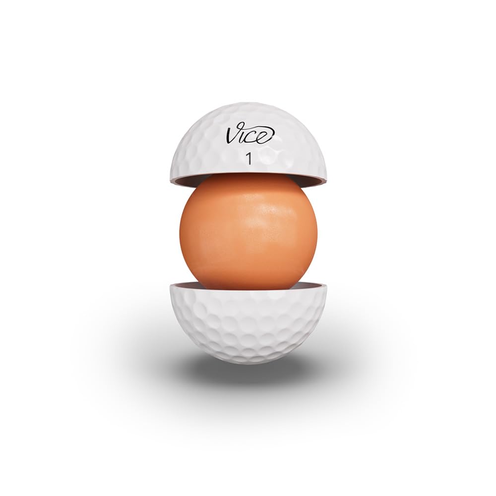 Vice Golf Drive on tee during drive showcasing distance-focused performance and flight