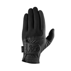Vice Golf Duro front view showing black synthetic suede and neat fit benefit: durable grip