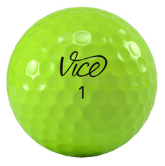 Vice Golf cover close-up texture showing matte neon lime finish and urethane detail for better feel