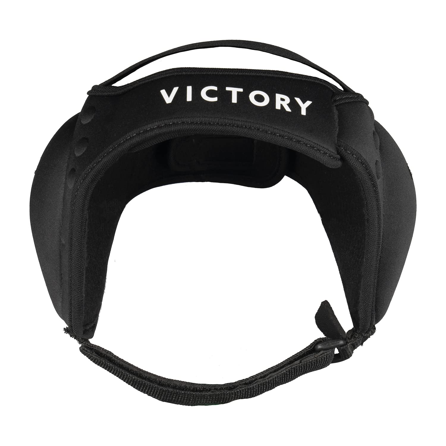 Victory Martial Arts ear pad close-up highlighting soft neoprene cushioning benefit