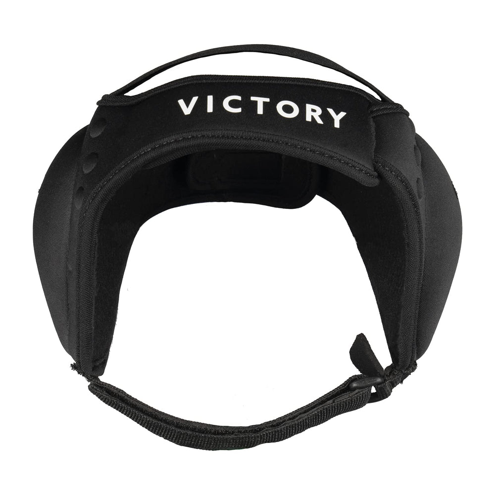 Victory Martial Arts ear pad close-up highlighting soft neoprene cushioning benefit