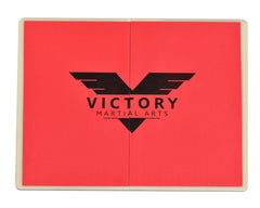 Victory Martial Arts front view of rebreakable board set showing colors and packaging benefit durability