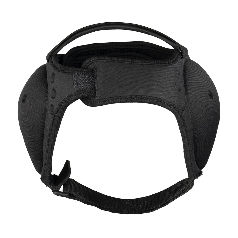 Victory Martial Arts headgear worn during grappling demonstrating protection in action