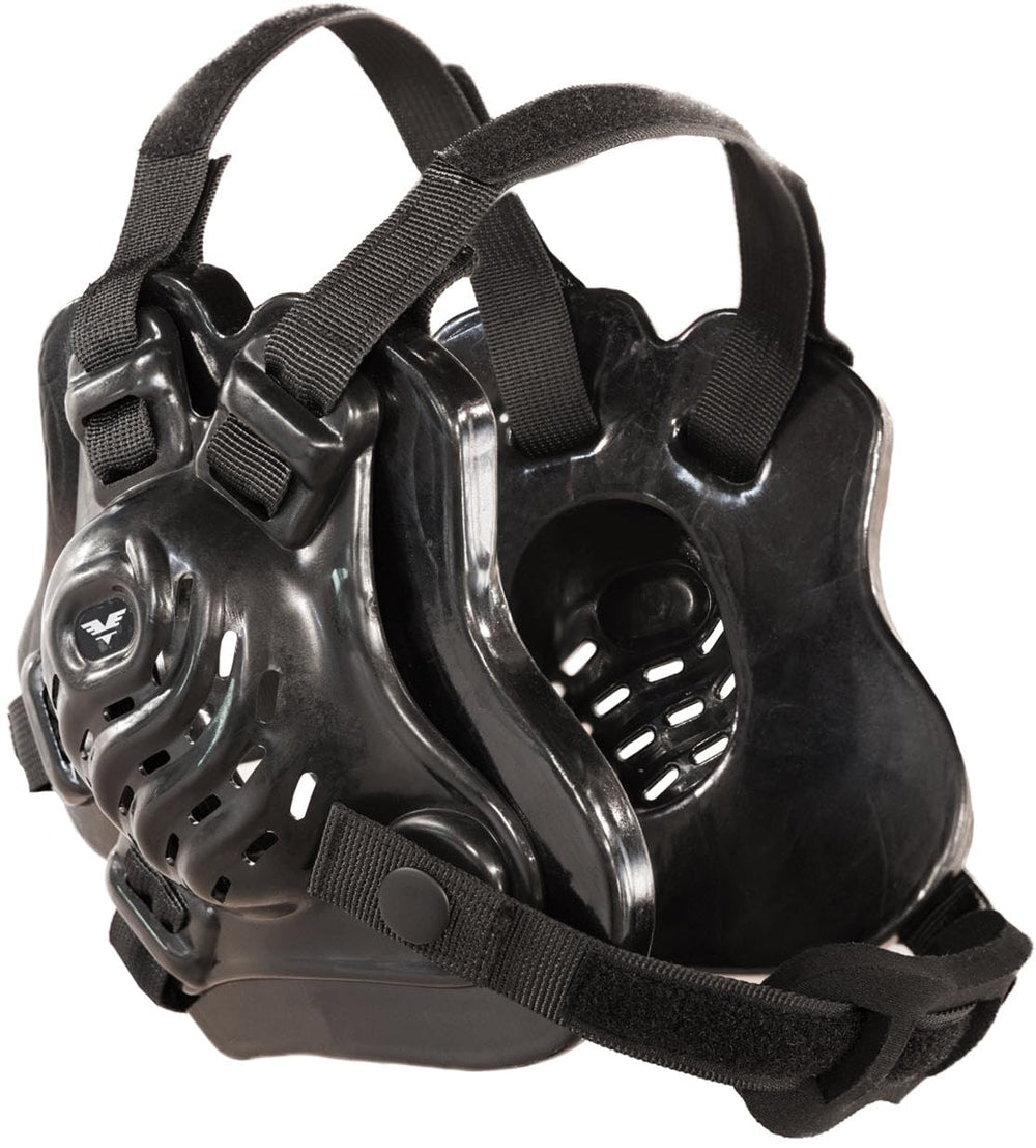 Victory Martial Arts front view of headgear showing sleek profile and protection benefits