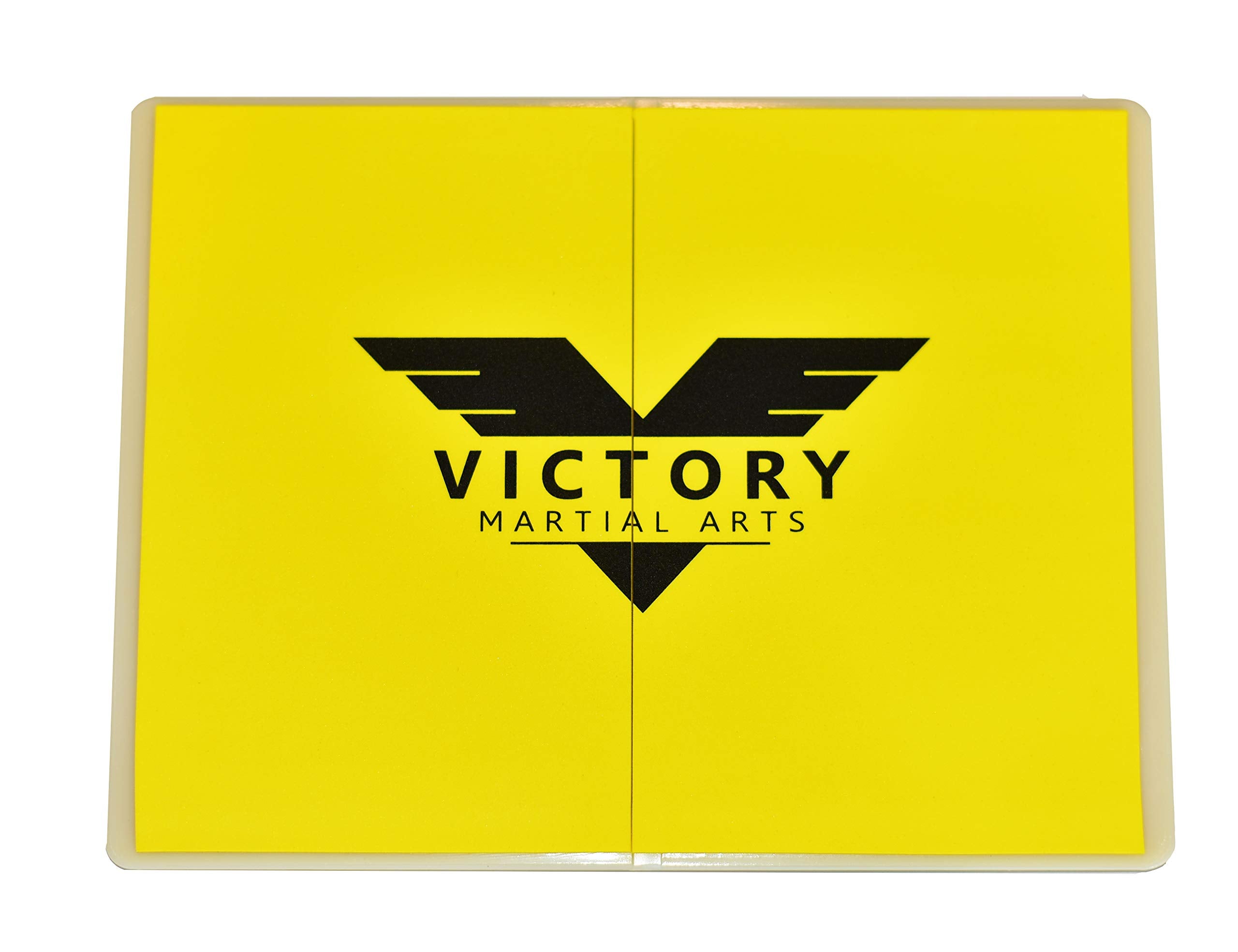 Victory Martial Arts yellow board front view shows durable construction and reliable training