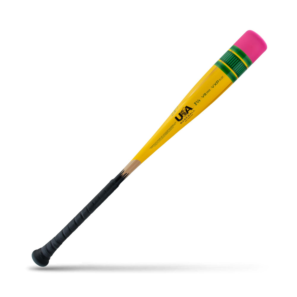 Victus Vibe Pencil barrel close-up highlighting 2 5/8 inch sweet spot for consistent contact