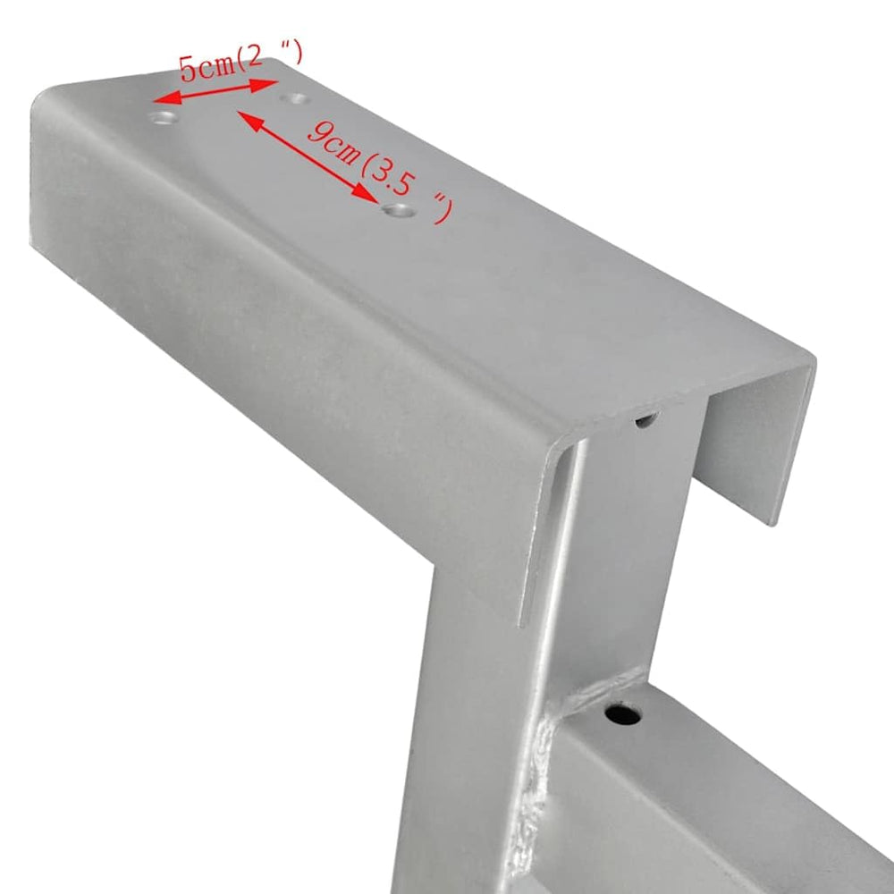 vidaXL winch stand close-up of height adjustment mechanism for precise positioning