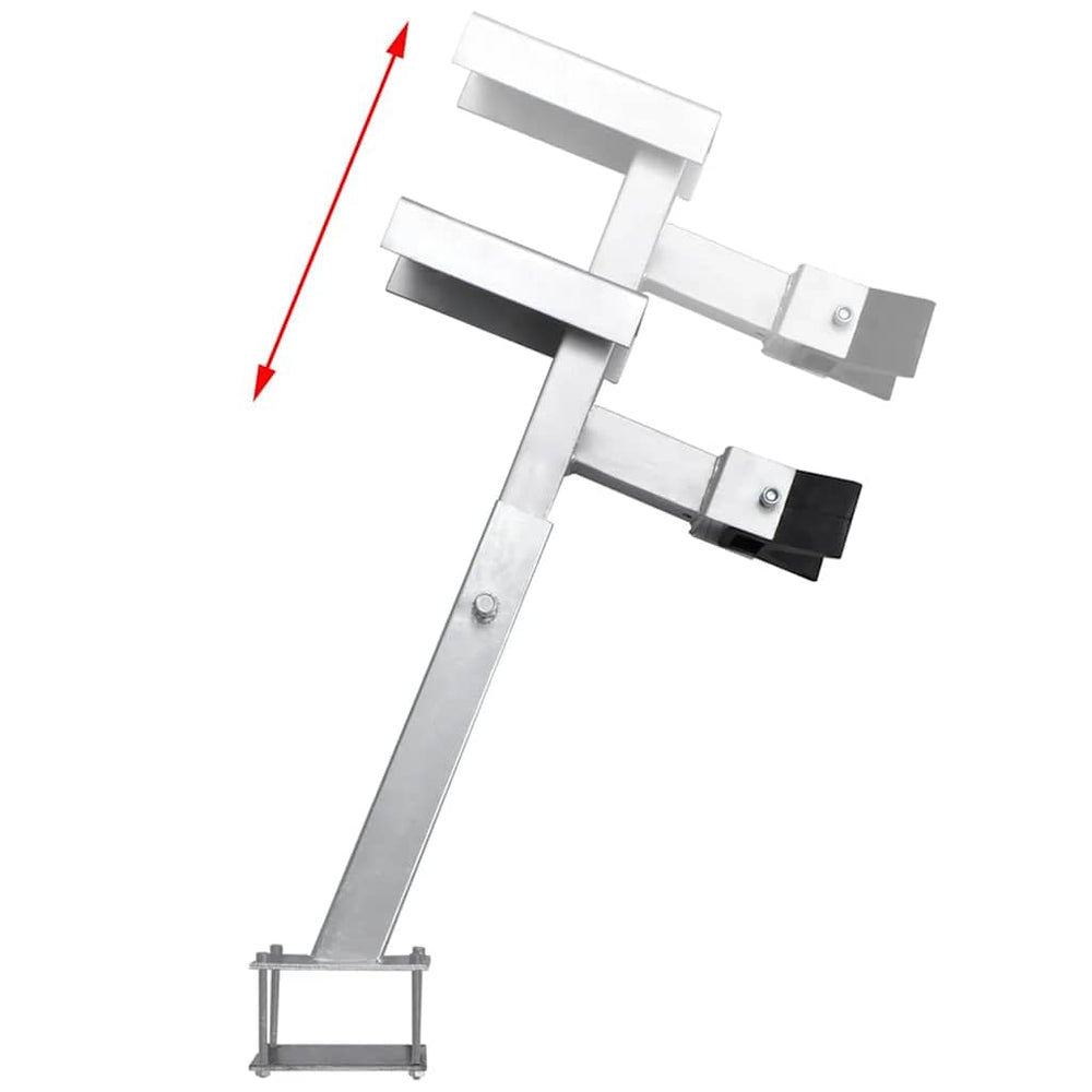 vidaXL winch stand mounting bracket detail showing bolt holes for secure attachment