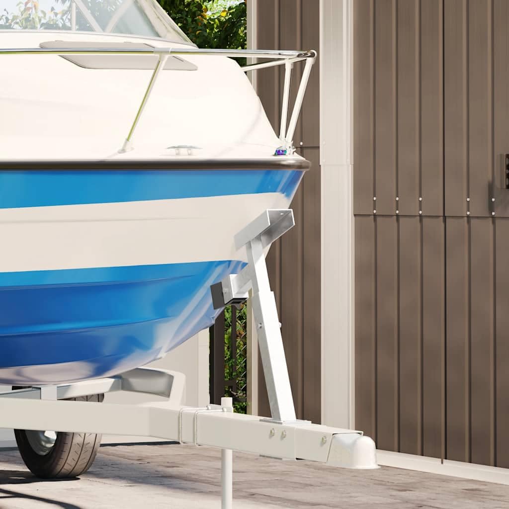 vidaXL winch stand side profile highlighting adjustable arm and space-saving design