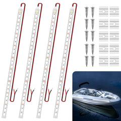VIDLULTD front packaging showing four 20-inch marine LED strips, durable protection