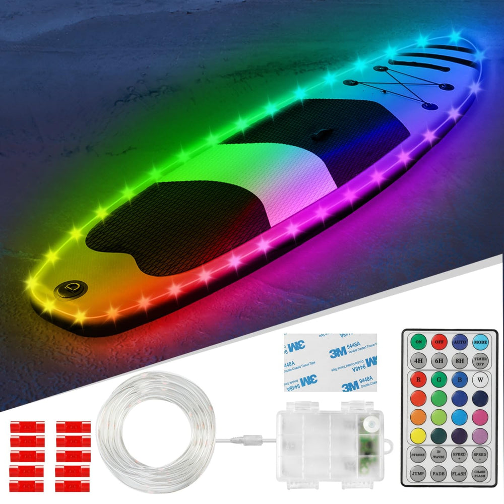 VIDLULTD front packaging showing full kayak light kit and clear contents for easy setup
