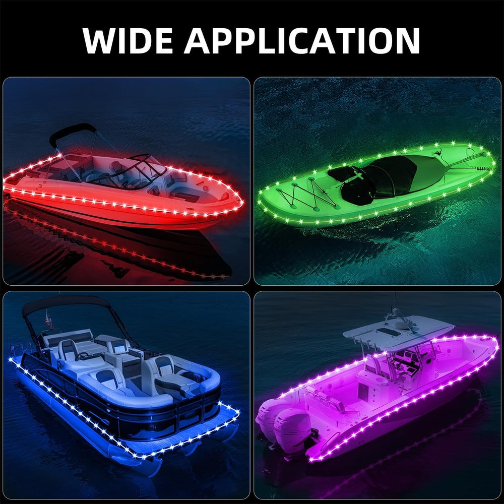 VIDLULTD kayak lit at dusk illustrating ambiance and safer nighttime paddling