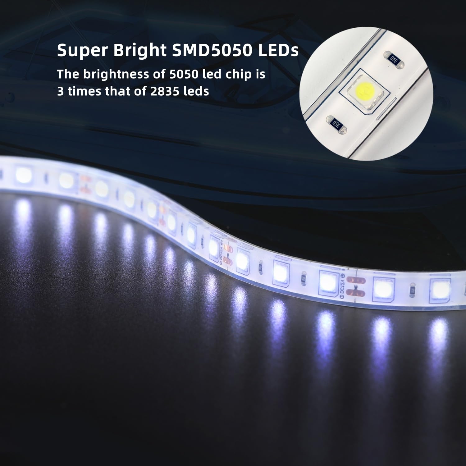 VIDLULTD 20-inch strip beside ruler showing precise length and compact scale