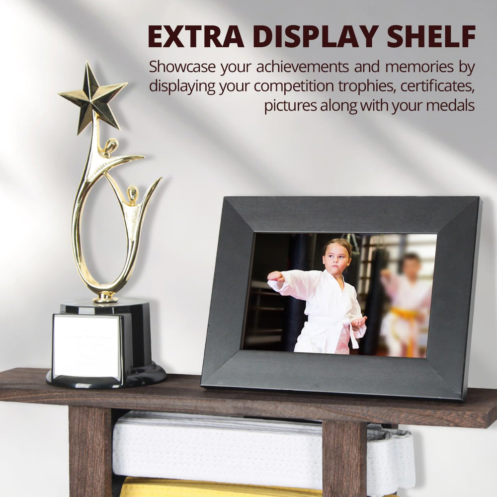 VIEWAY rack mounted on bedroom wall demonstrating compact space-saving benefit