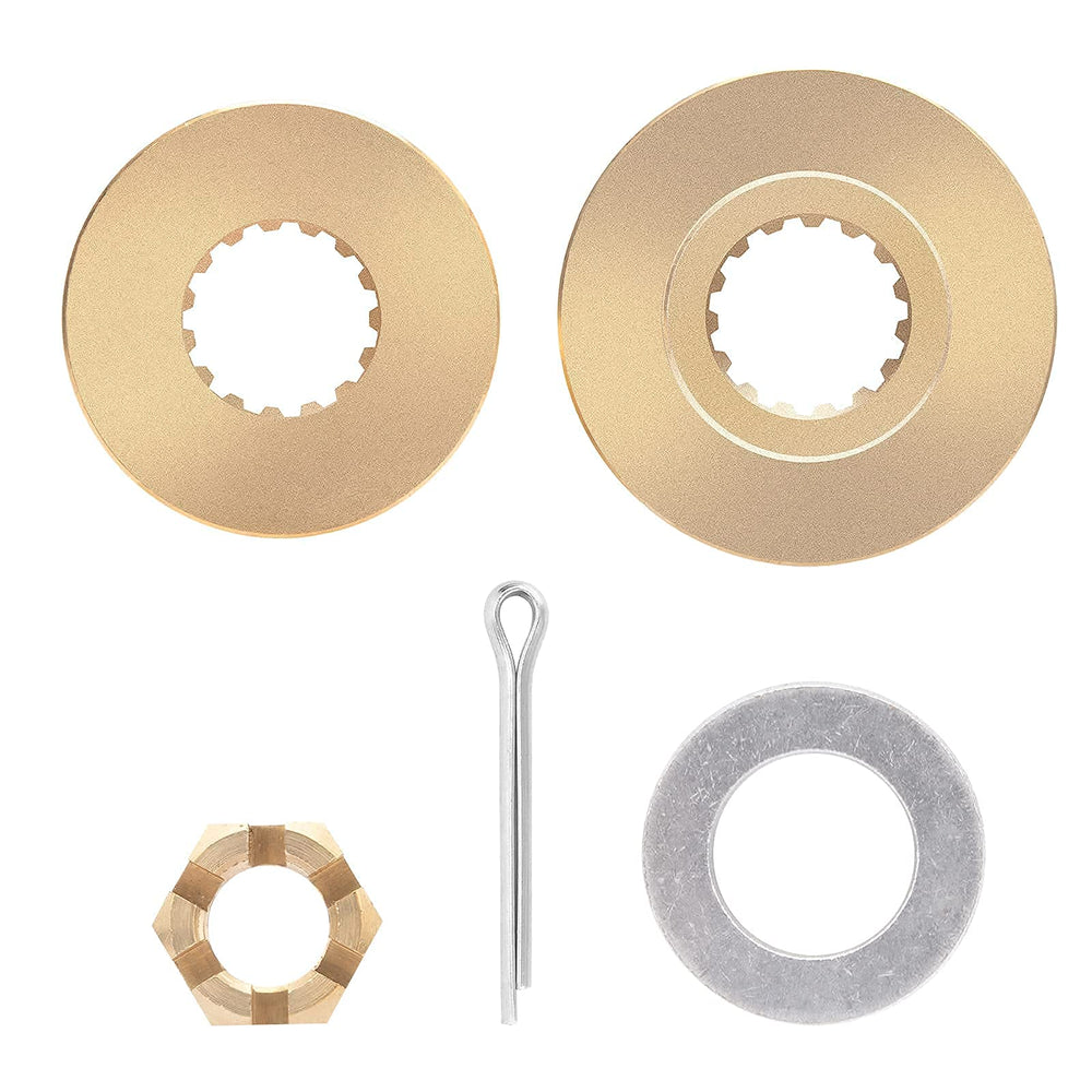 VIF spacer and washer next to ruler for scale, confirming correct sizing for easy fit
