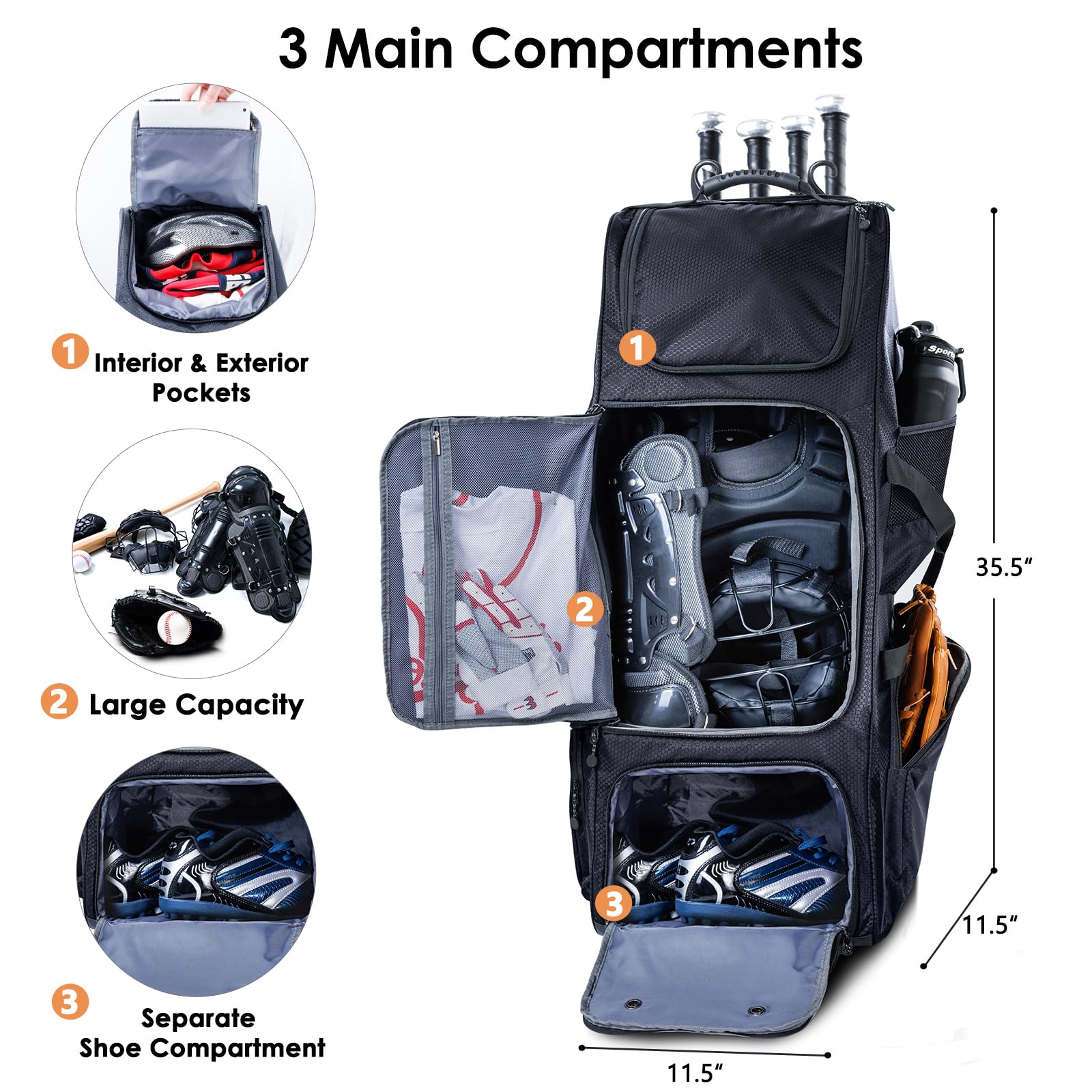 VIGEGARI open helmet compartment protecting headgear and improving organization