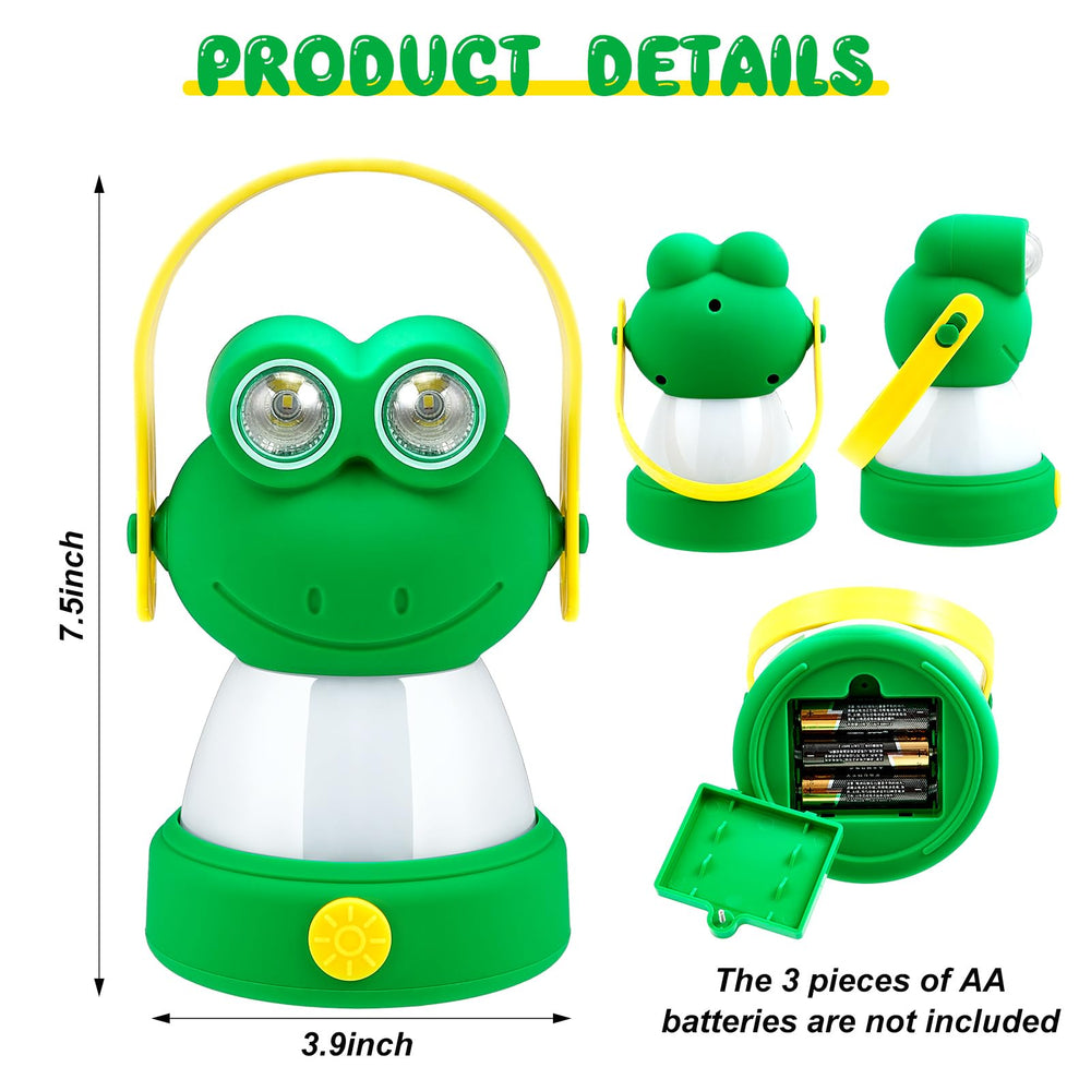 VIHOSE frog lantern close-up highlighting textured details and easy-grip handle benefit