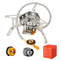 Vijezoy front view of stove showing compact build and quick-setup benefit