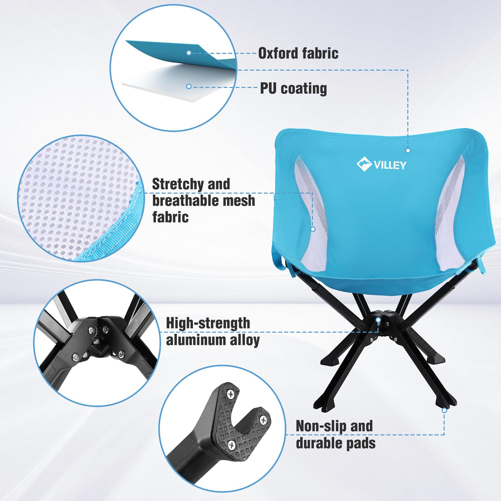 VILLEY rubber foot pad on ground for stable, non-slip seating