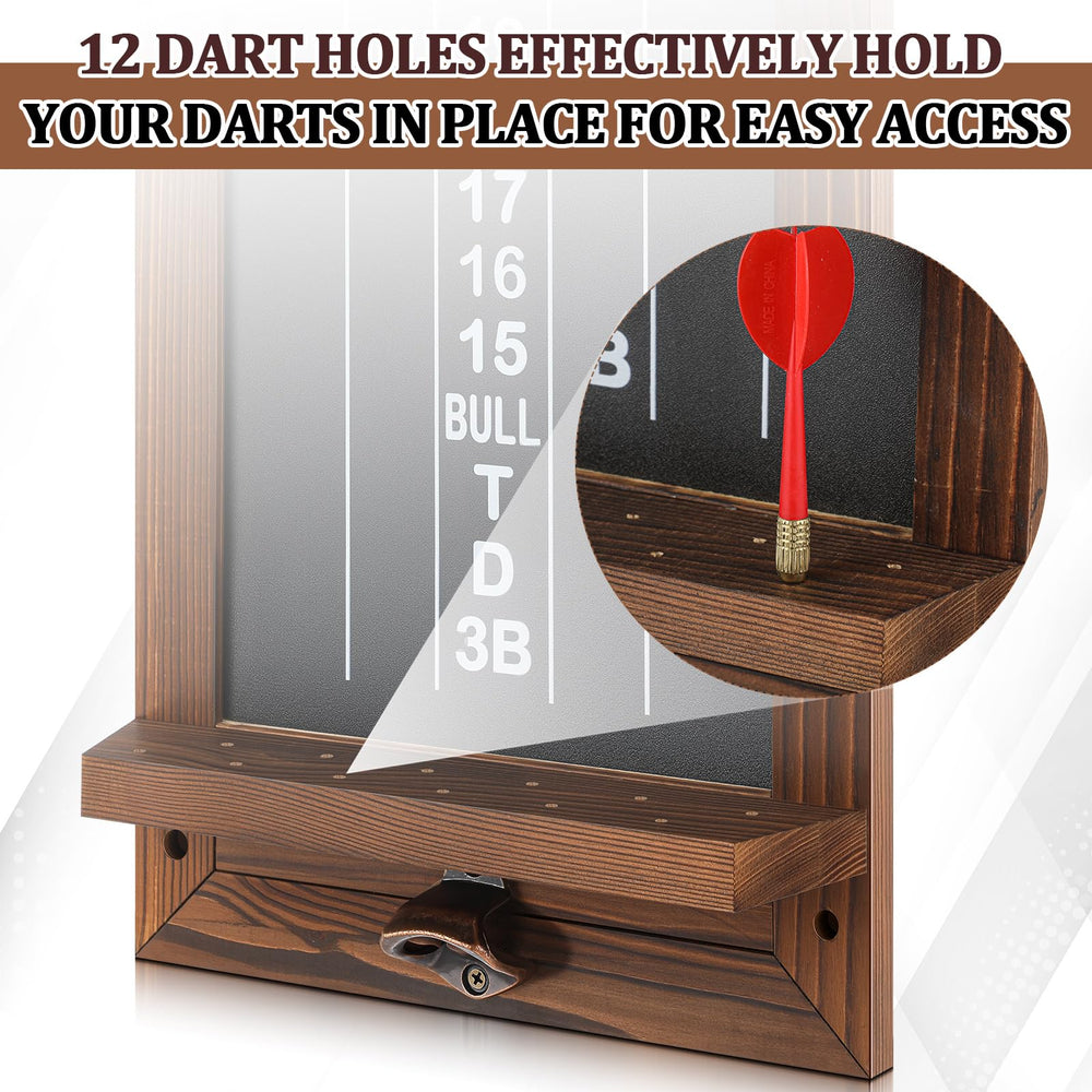 VioraWhite dart storage holes with darts showing organized secure protection for flights