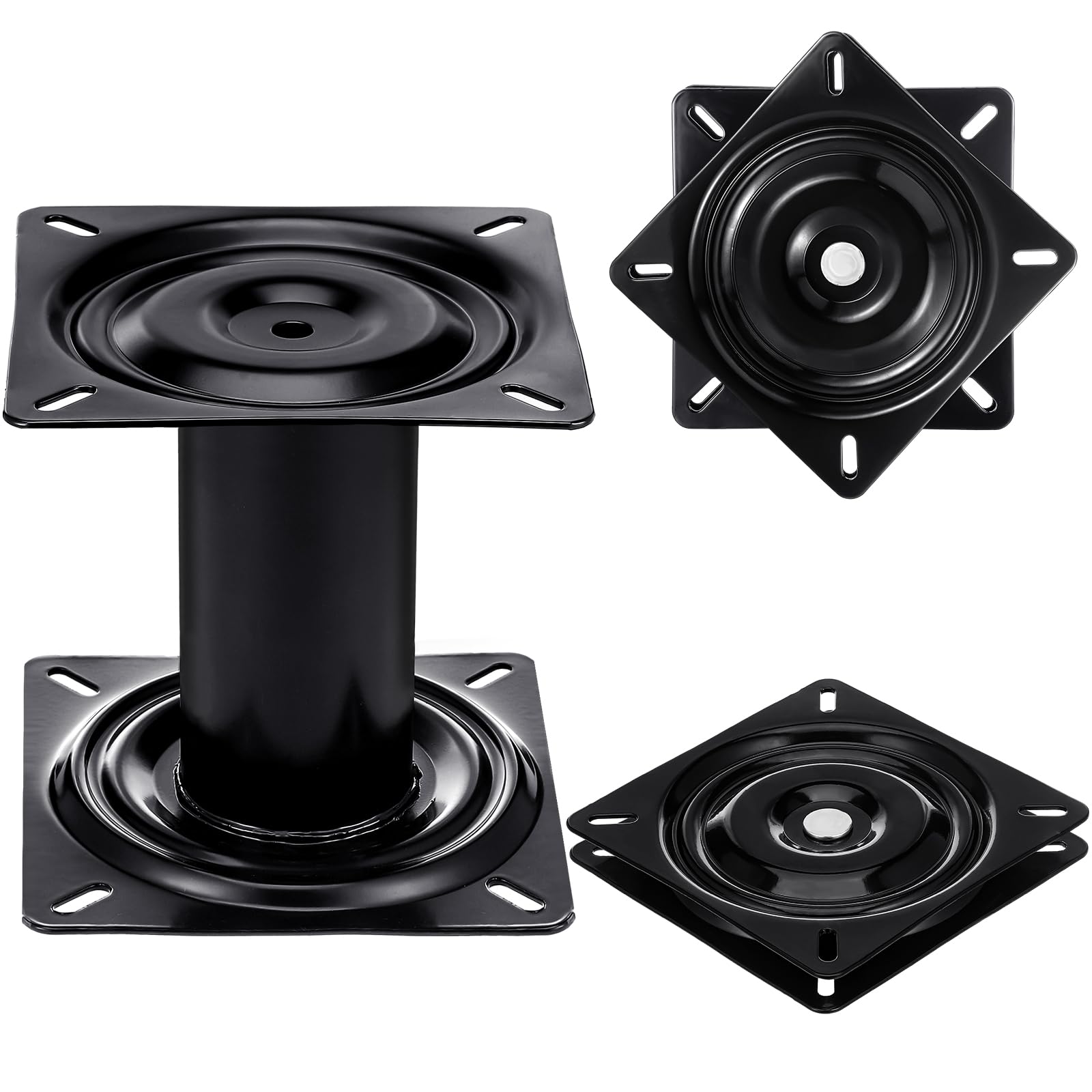 VioraWhite front view of swivel and pedestal showing sturdy fit and versatility
