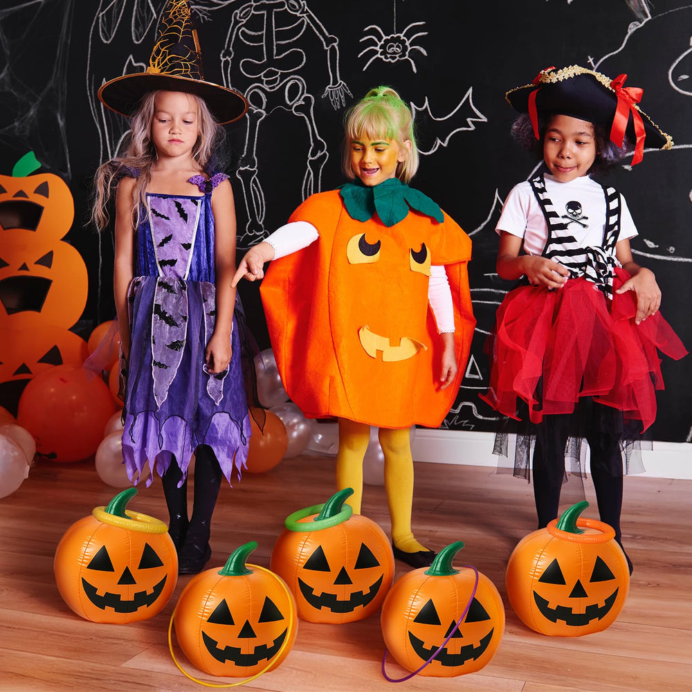 VioraWhite clear jack-o'-lantern face print offering festive appeal and durability