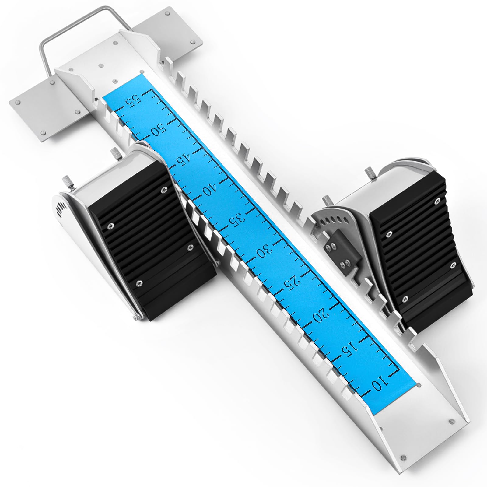 VioraWhite starting block front view showing full setup and stable base advantage