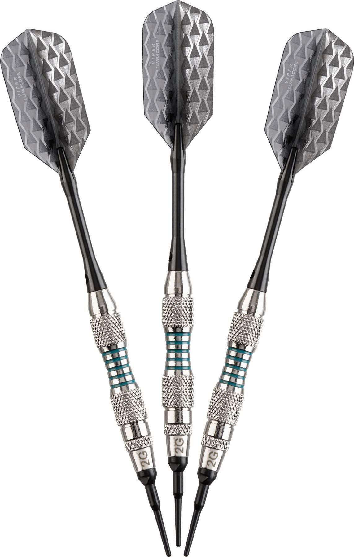 Viper by GLD Products dart held in hand for scale showing compact size and ergonomic balance