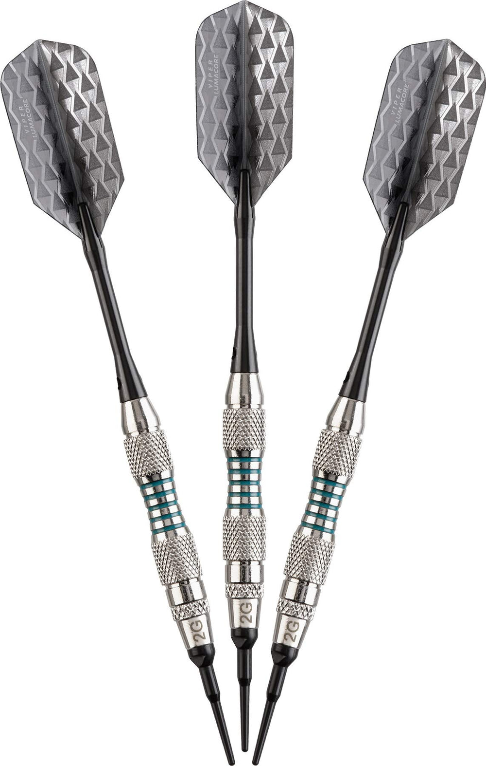 Viper by GLD Products dart held in hand for scale showing compact size and ergonomic balance