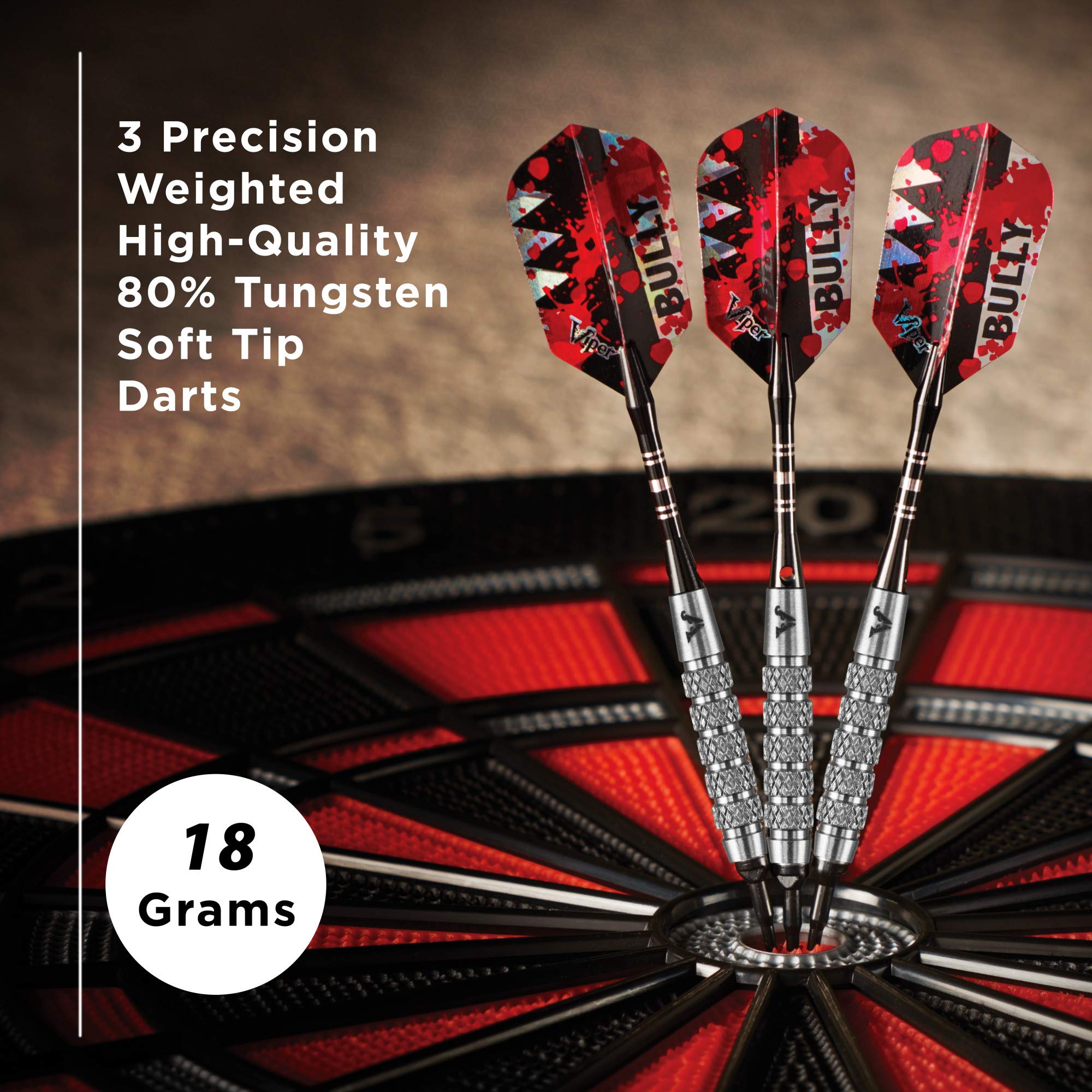 Viper by GLD Products closeup of 80% tungsten barrel knurling for improved grip and control