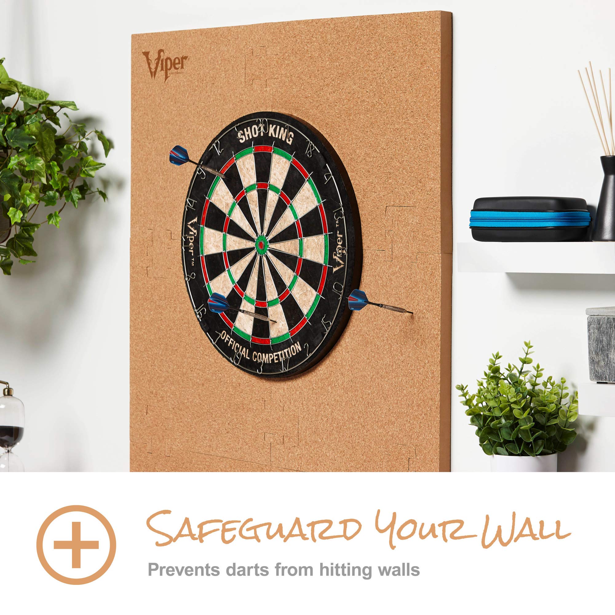 Viper by GLD Products surround mounted with dartboard demonstrating full coverage