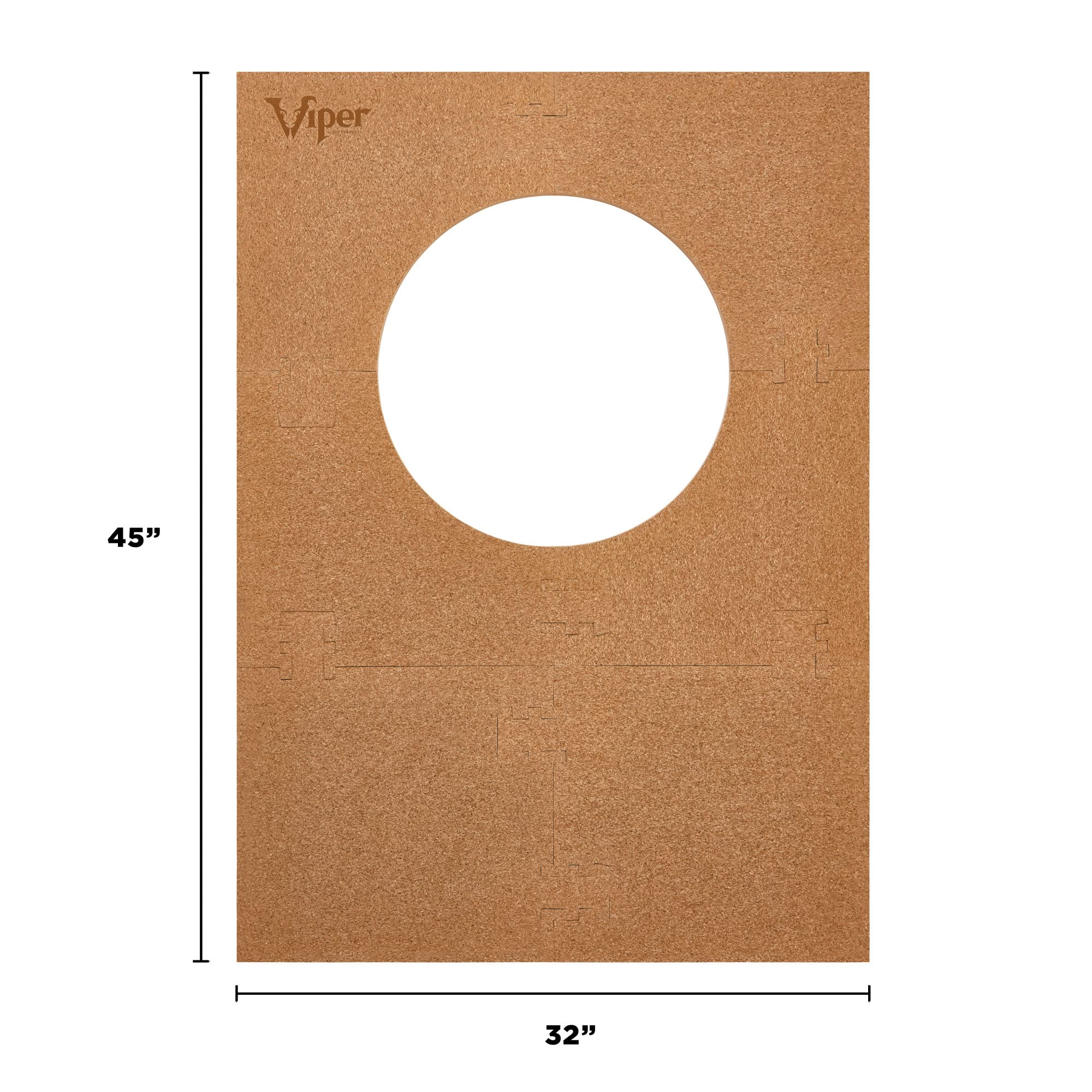 Viper by GLD Products scale with measuring tape showing 45 by 32 inch footprint