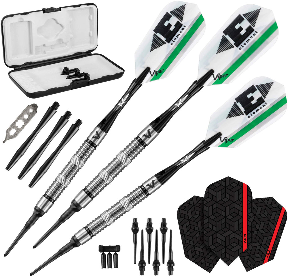 Viper by GLD Products front packaging showing complete 18g dart set and benefits