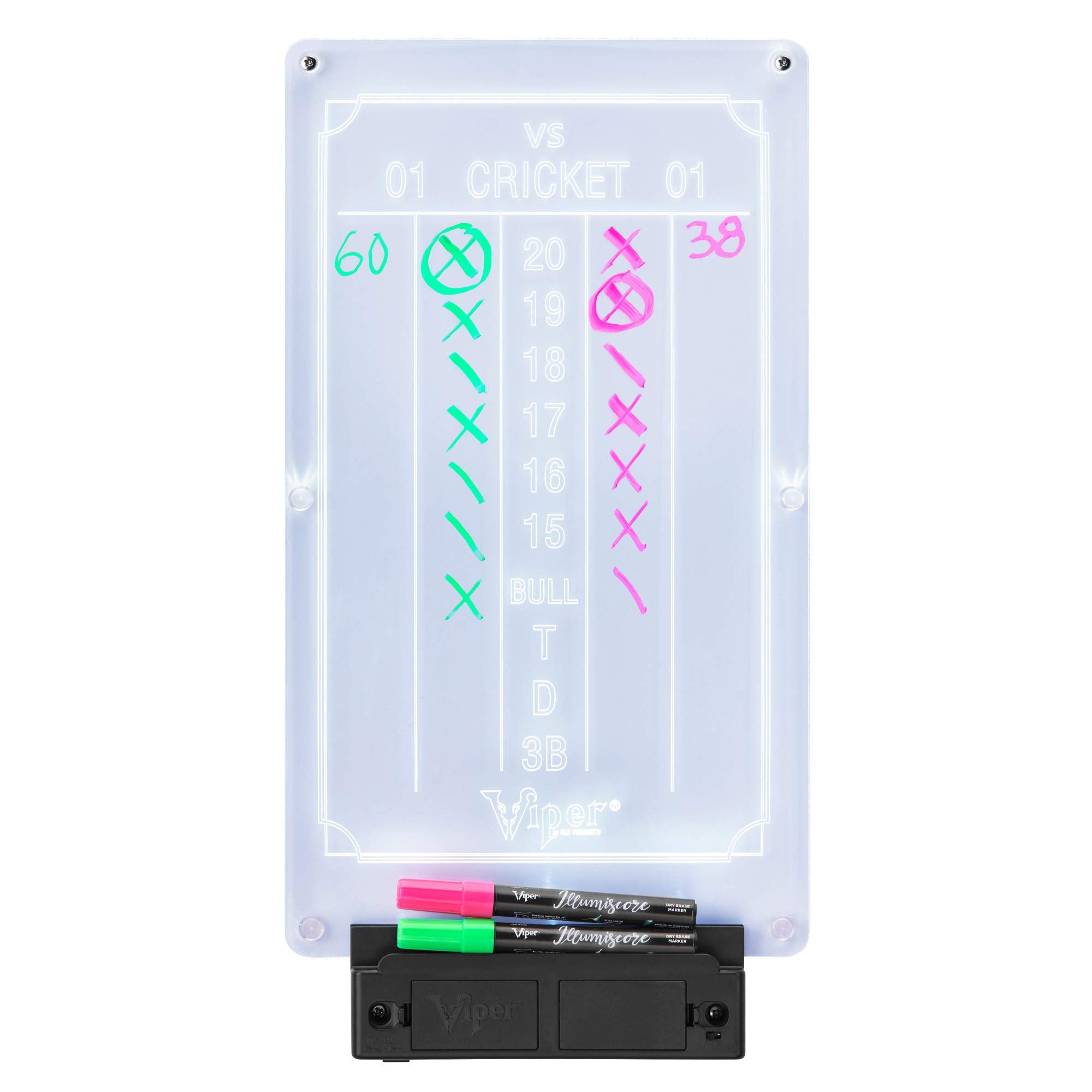 Viper by GLD Products front view showing illuminated scoreboard for clear scoring